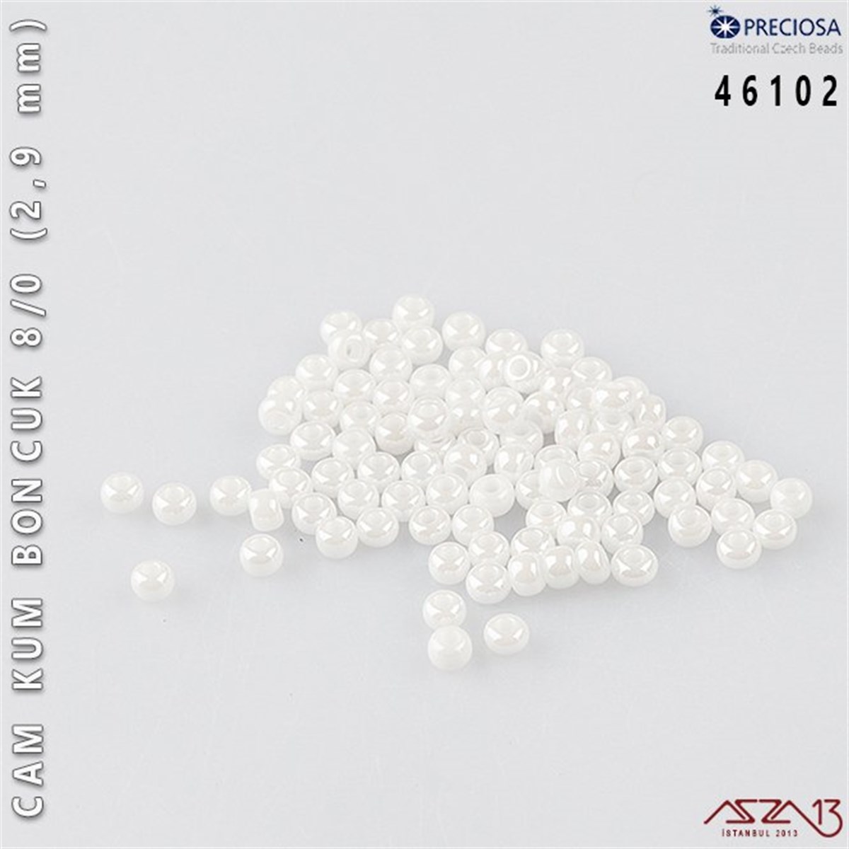Cam Kum Boncuk 8/0 NumaraBONCUK ve TAŞPreciosa46102 Cam Kum Boncuk 8/0 (2,9 mm) 13 gr