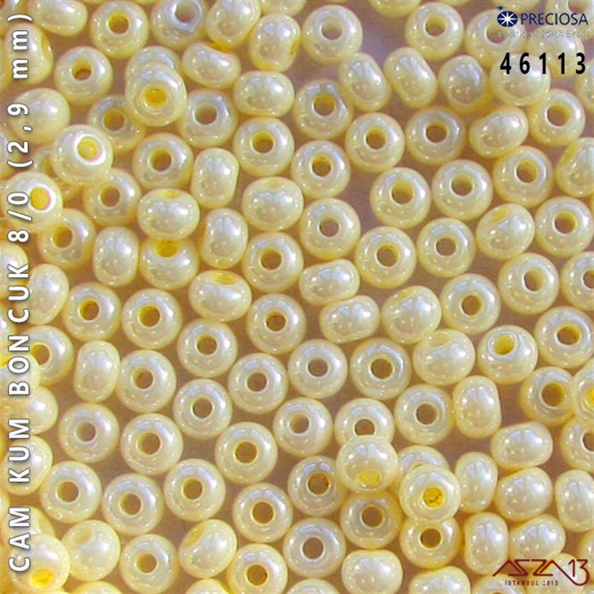 Cam Kum Boncuk 8/0 NumaraBONCUK ve TAŞPreciosa46113 Cam Kum Boncuk 8/0 (2,9 mm) 13 gr