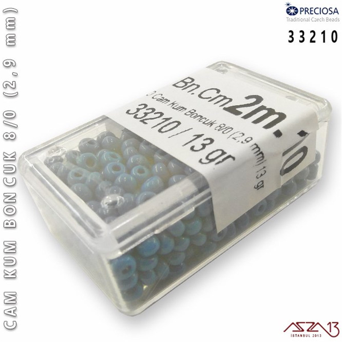 Cam Kum Boncuk 8/0 NumaraBONCUK ve TAŞPreciosa33210 Cam Kum Boncuk 8/0 (2,9 mm) 13 gr