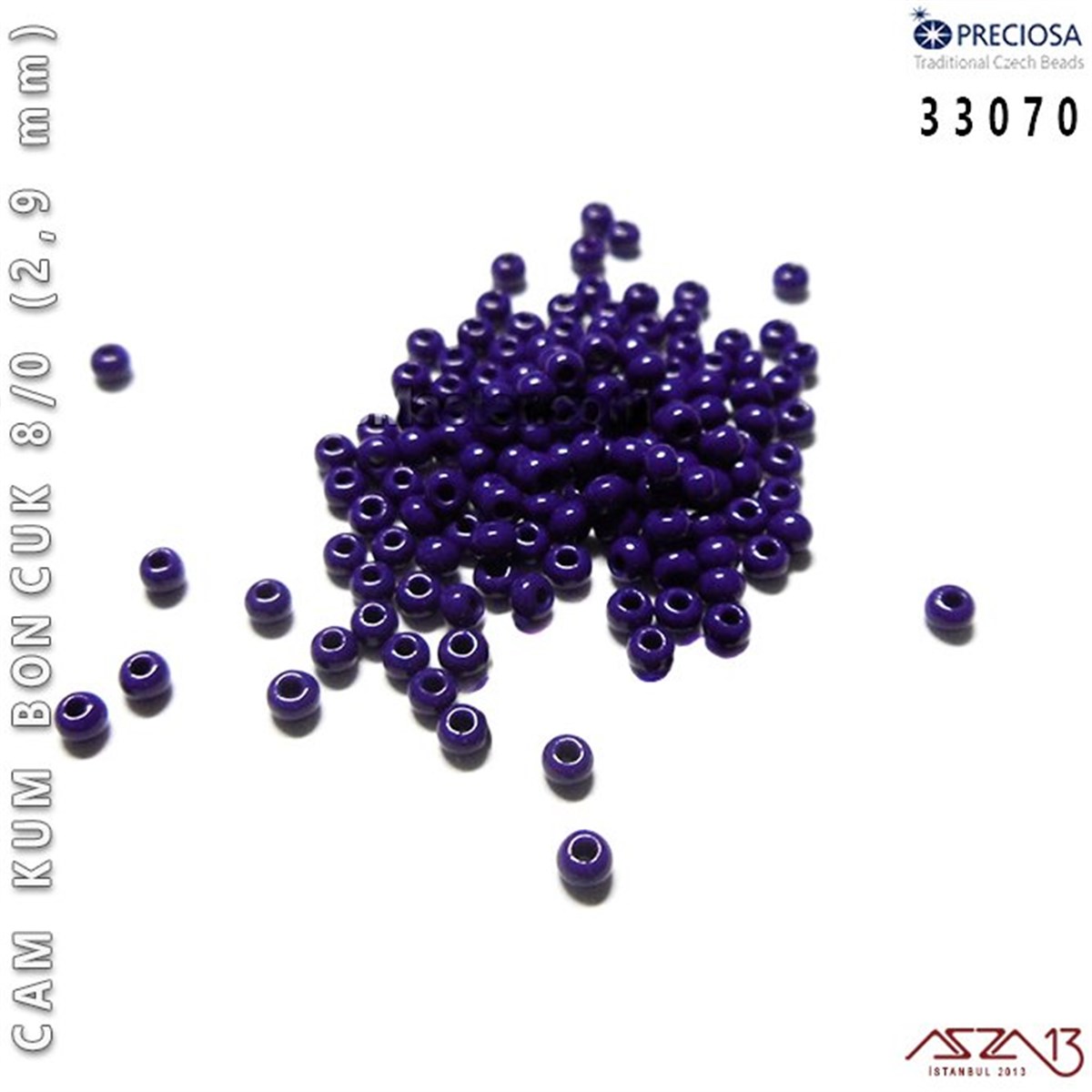 Cam Kum Boncuk 8/0 NumaraBONCUK ve TAŞPreciosa33070 Cam Kum Boncuk 8/0 (2,9 mm) 13 gr