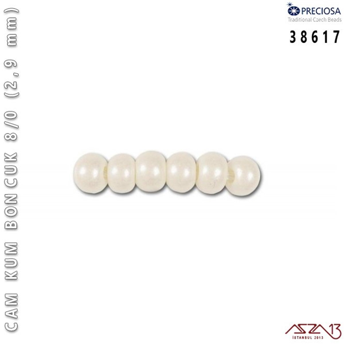Cam Kum Boncuk 8/0 NumaraBONCUK ve TAŞPreciosa38617 Cam Kum Boncuk 8/0 (2,9 mm) 13 gr