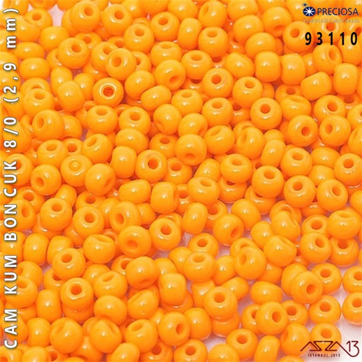 Cam Kum Boncuk 8/0 NumaraBONCUK ve TAŞPreciosa93110 Cam Kum Boncuk 8/0 (2,9 mm) 13 gr