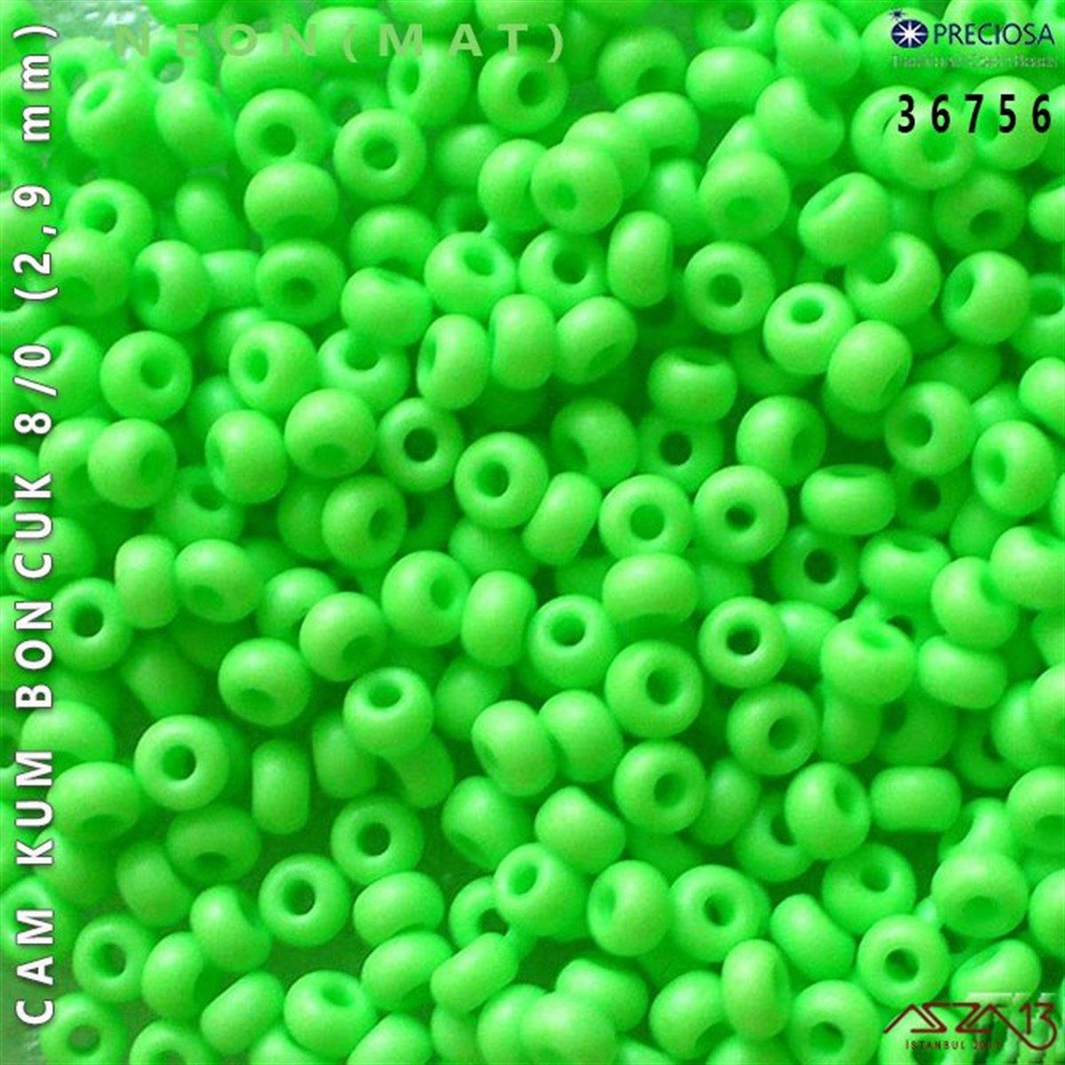 Cam Kum Boncuk 8/0 NumaraBONCUK ve TAŞPreciosa36756 Cam Kum Boncuk 8/0 (2,9 mm) 13 gr