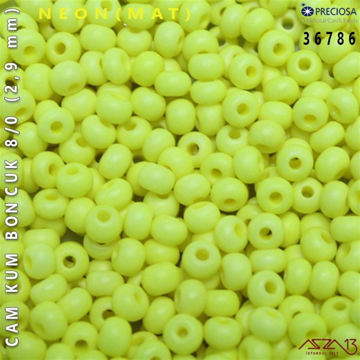 Cam Kum Boncuk 8/0 NumaraBONCUK ve TAŞPreciosa36786 Cam Kum Boncuk 8/0 (2,9 mm) 13 gr