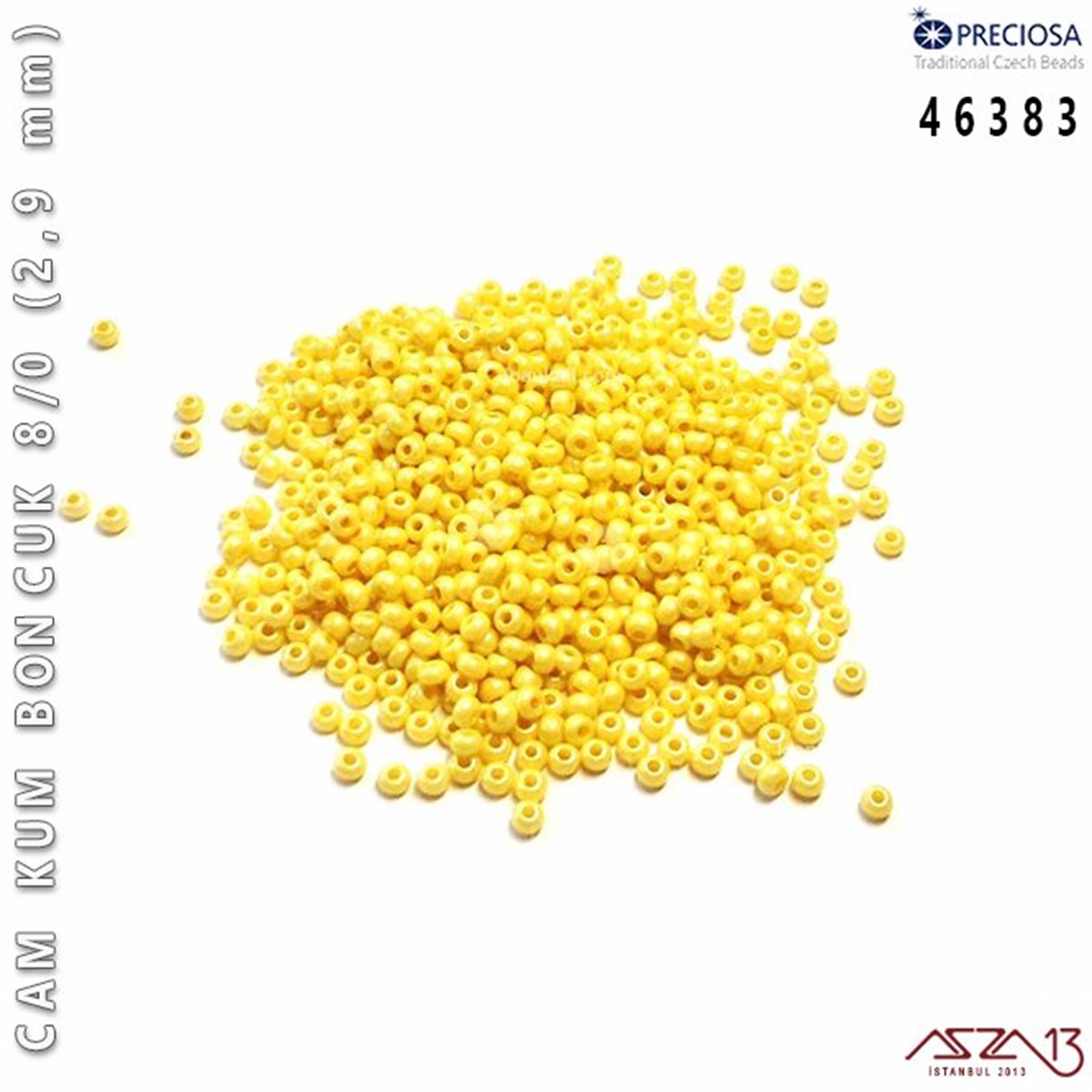 Cam Kum Boncuk 8/0 NumaraBONCUK ve TAŞPreciosa46383 Cam Kum Boncuk 8/0 (2,9 mm) 13 gr