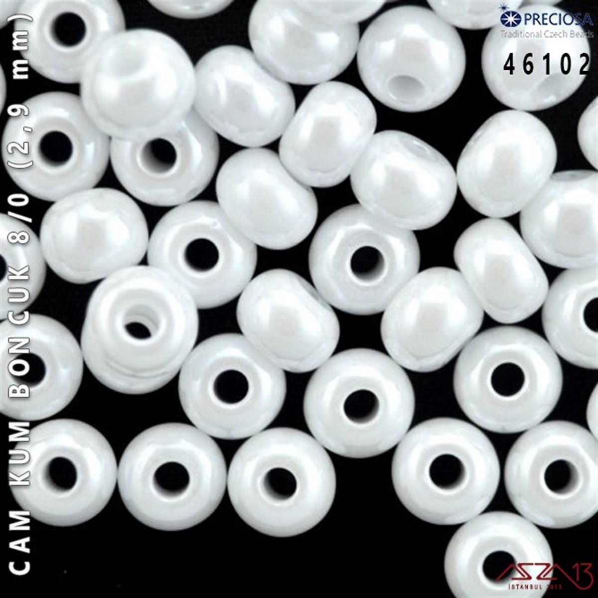 Cam Kum Boncuk 8/0 NumaraBONCUK ve TAŞPreciosa46102 Cam Kum Boncuk 8/0 (2,9 mm) 13 gr
