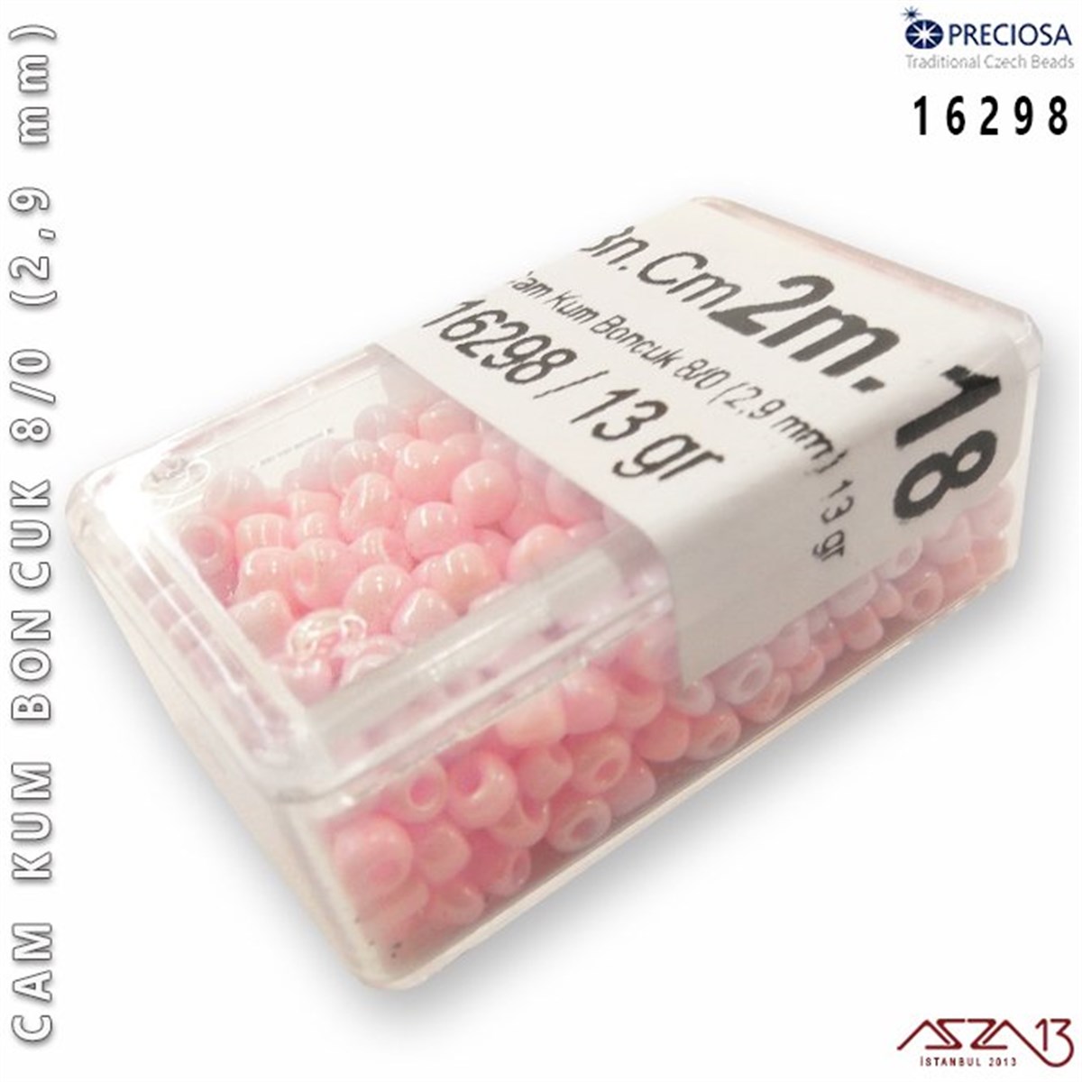 Cam Kum Boncuk 8/0 NumaraBONCUK ve TAŞPreciosa16298 Cam Kum Boncuk 8/0 (2,9 mm) 13 gr