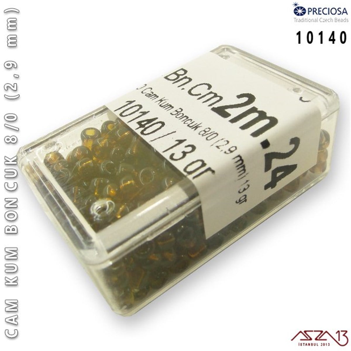 Cam Kum Boncuk 8/0 NumaraBONCUK ve TAŞPreciosa10140 Cam Kum Boncuk 8/0 (2,9 mm) 13 gr