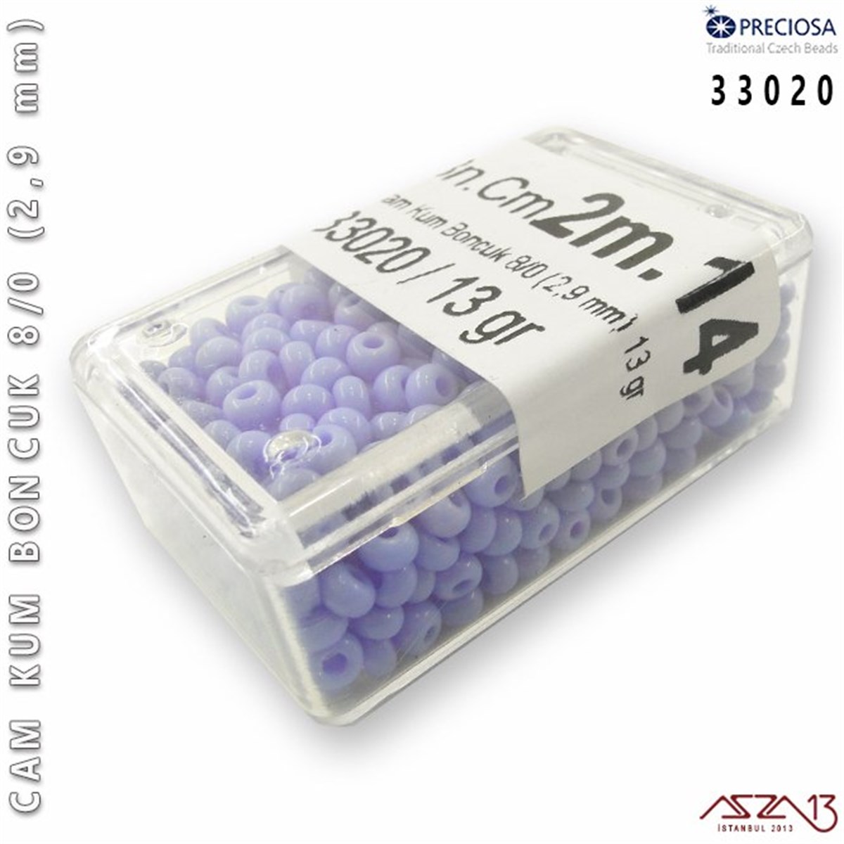 Cam Kum Boncuk 8/0 NumaraBONCUK ve TAŞPreciosa33020 Cam Kum Boncuk 8/0 (2,9 mm) 13 gr