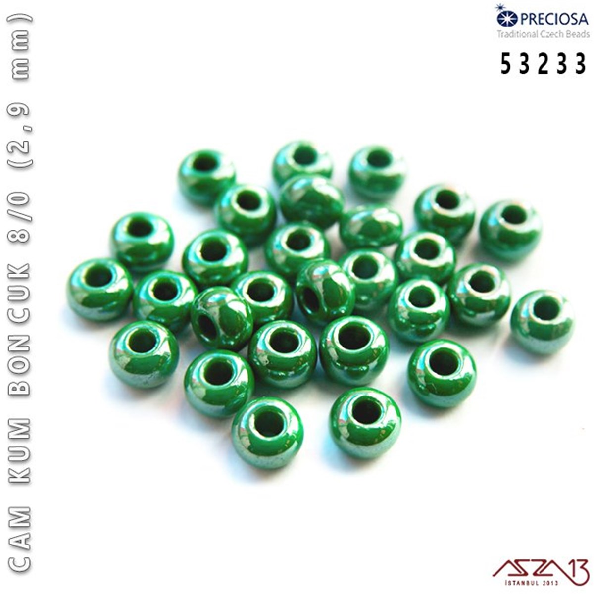 Cam Kum Boncuk 8/0 NumaraBONCUK ve TAŞPreciosa53233 Cam Kum Boncuk 8/0 (2,9 mm) 13 gr