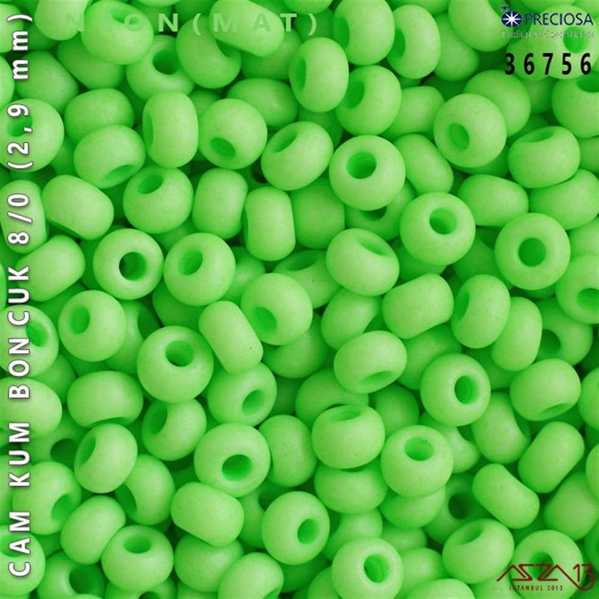 Cam Kum Boncuk 8/0 NumaraBONCUK ve TAŞPreciosa36756 Cam Kum Boncuk 8/0 (2,9 mm) 13 gr