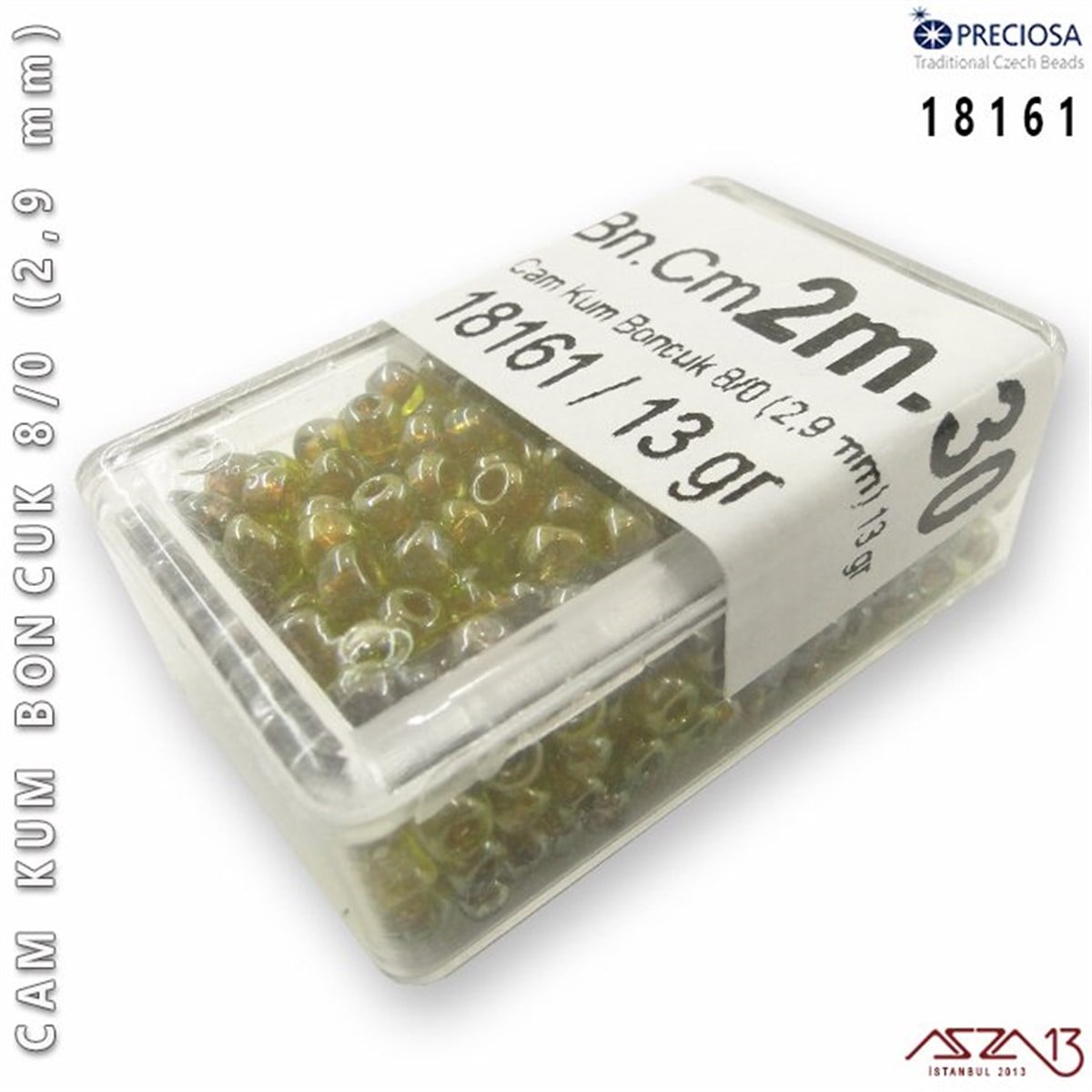 Cam Kum Boncuk 8/0 NumaraBONCUK ve TAŞPreciosa18161 Cam Kum Boncuk 8/0 (2,9 mm) 13 gr