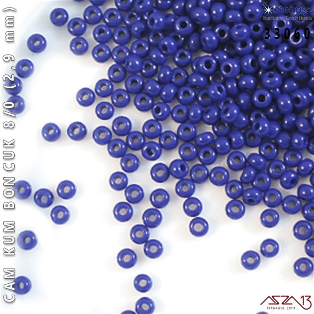 Cam Kum Boncuk 8/0 NumaraBONCUK ve TAŞPreciosa33060 Cam Kum Boncuk 8/0 (2,9 mm) 13 gr