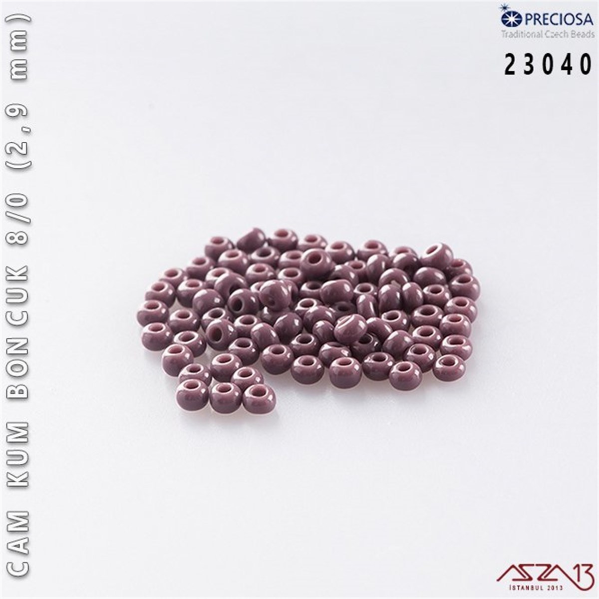 Cam Kum Boncuk 8/0 NumaraBONCUK ve TAŞPreciosa23040 Cam Kum Boncuk 8/0 (2,9 mm) 13 gr