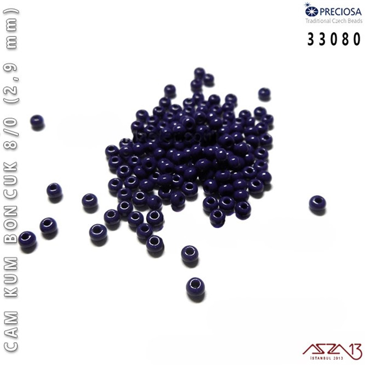 Cam Kum Boncuk 8/0 NumaraBONCUK ve TAŞPreciosa33080 Cam Kum Boncuk 8/0 (2,9 mm) 13 gr