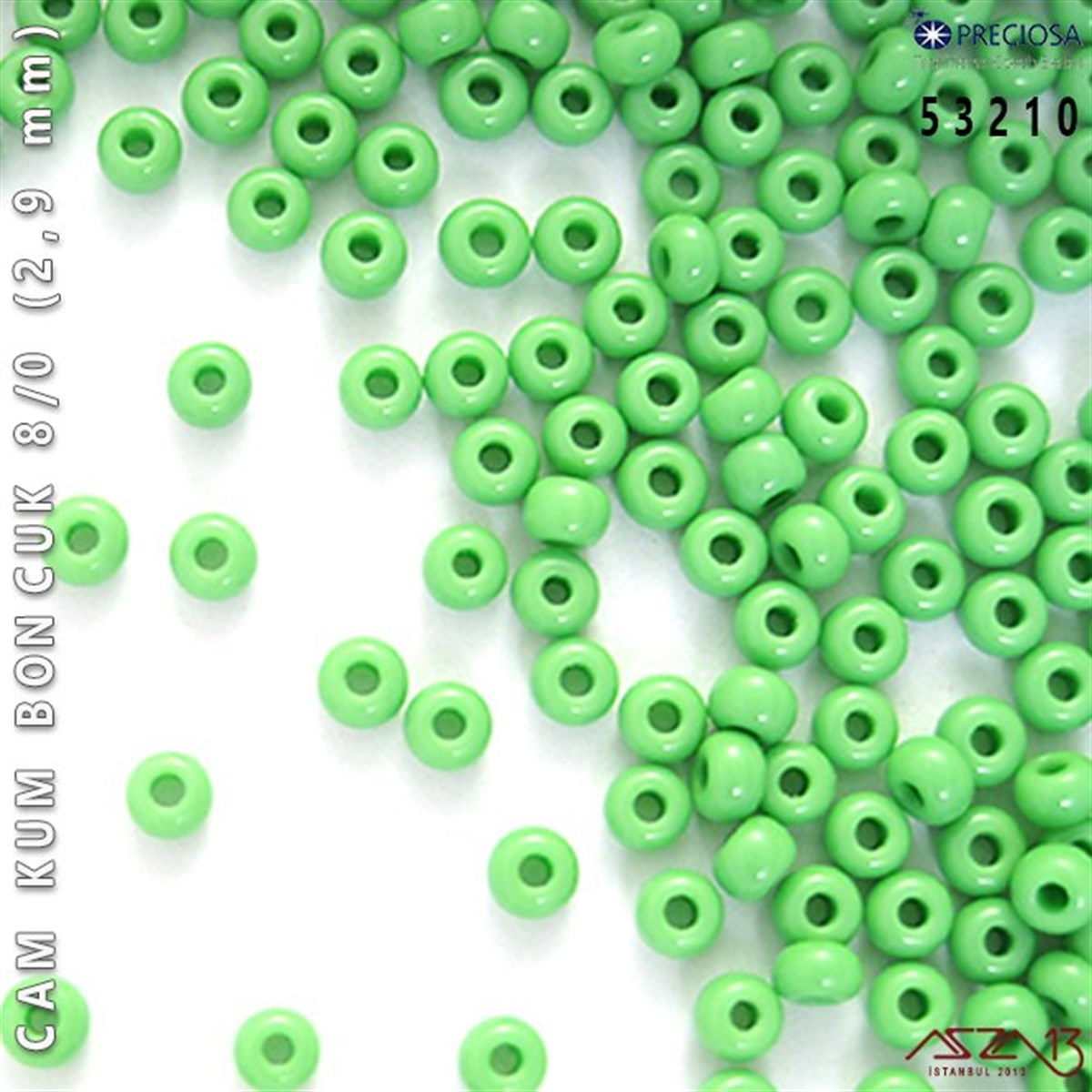 Cam Kum Boncuk 8/0 NumaraBONCUK ve TAŞPreciosa53210 Cam Kum Boncuk 8/0 (2,9 mm) 13 gr