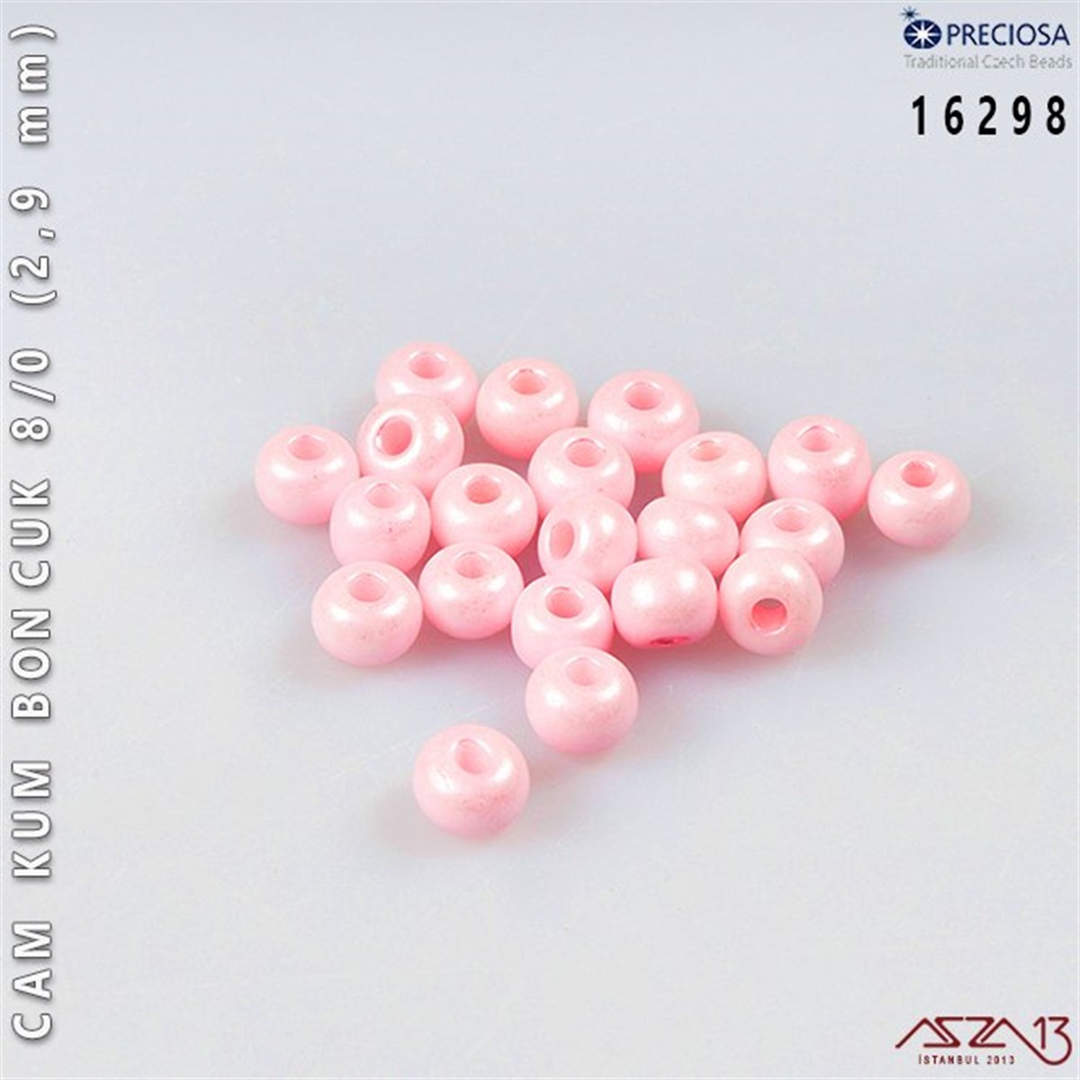 Cam Kum Boncuk 8/0 NumaraBONCUK ve TAŞPreciosa16298 Cam Kum Boncuk 8/0 (2,9 mm) 13 gr