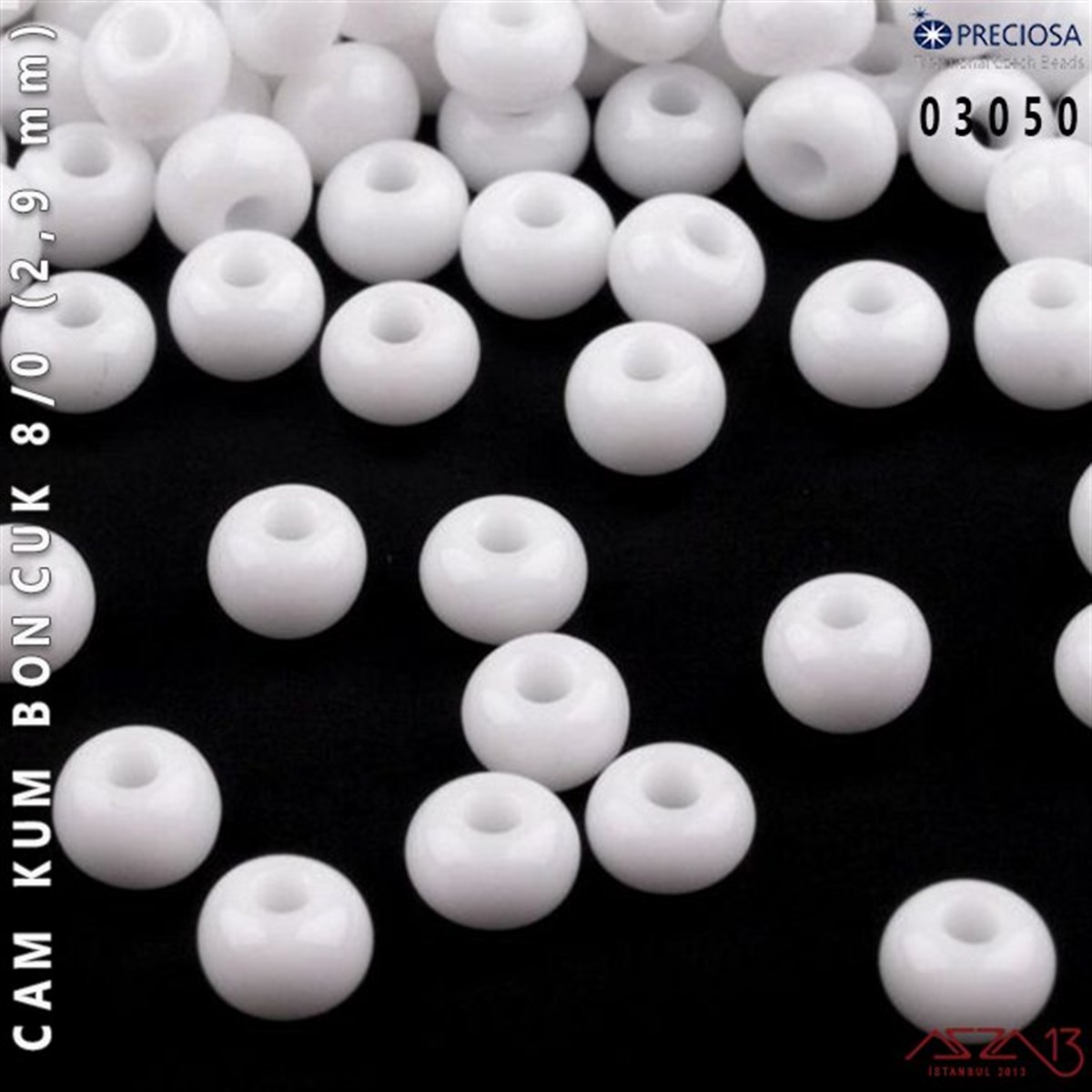 Cam Kum Boncuk 8/0 NumaraBONCUK ve TAŞPreciosa03050 Cam Kum Boncuk 8/0 (2,9 mm) 13 gr