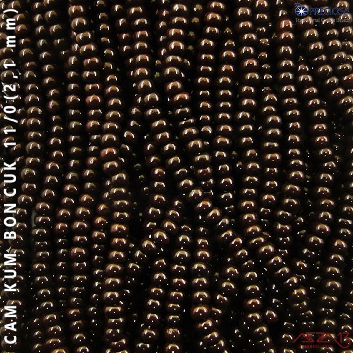 Cam Kum BoncukBONCUK ve TAŞPreciosaKahverengi Cam Kum Boncuk 11/0 (2,1 mm) 40 gr