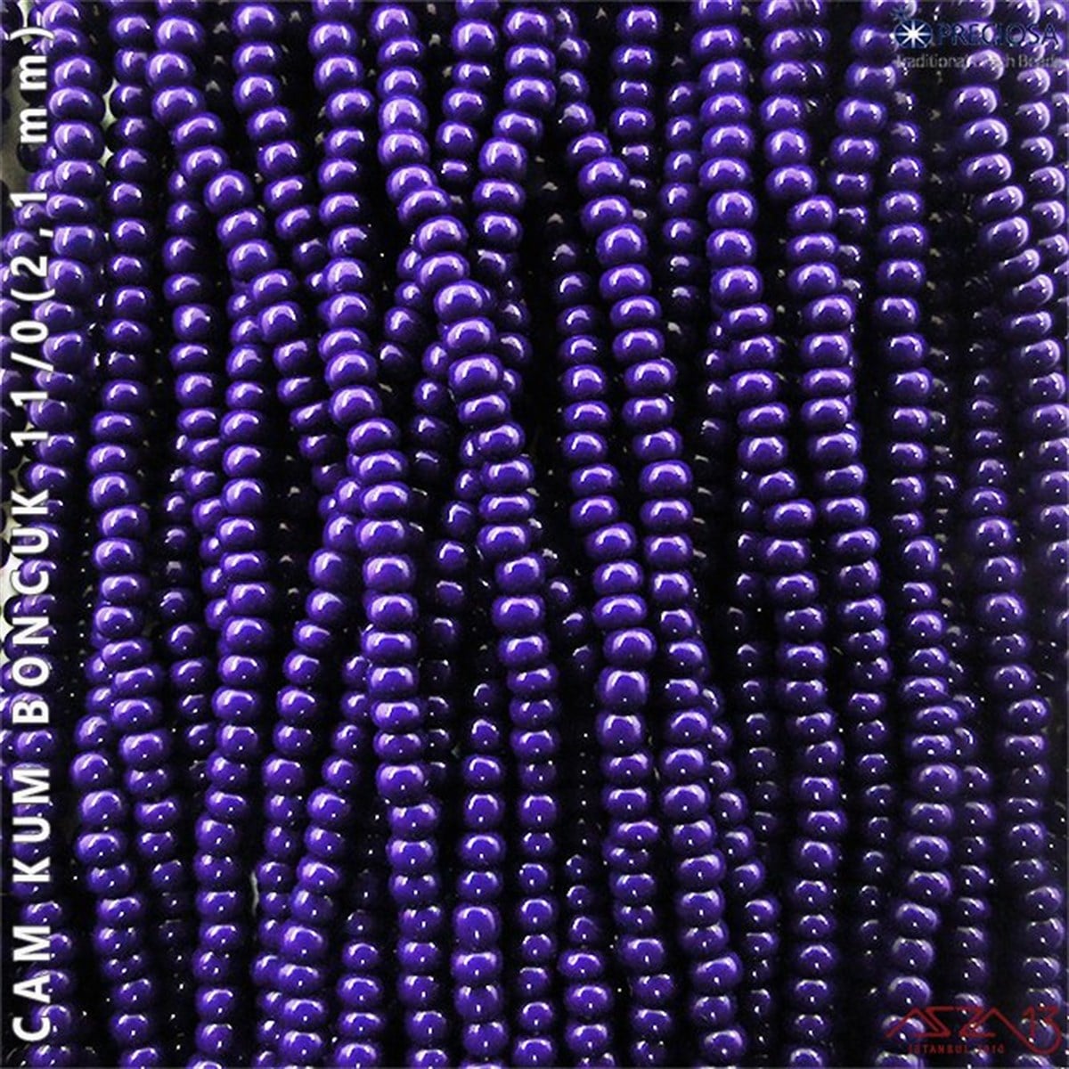 Cam Kum BoncukBONCUK ve TAŞPreciosaLacivert Cam Kum Boncuk 11/0 (2,1 mm) 40 gr