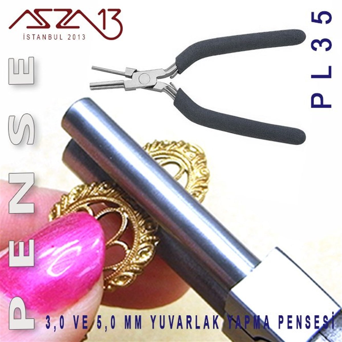 Çember Yapma PensesiALET, ARAÇ ve GEREÇBeadSmith3 mm ve 5 mm Çember Yapma Pensesi