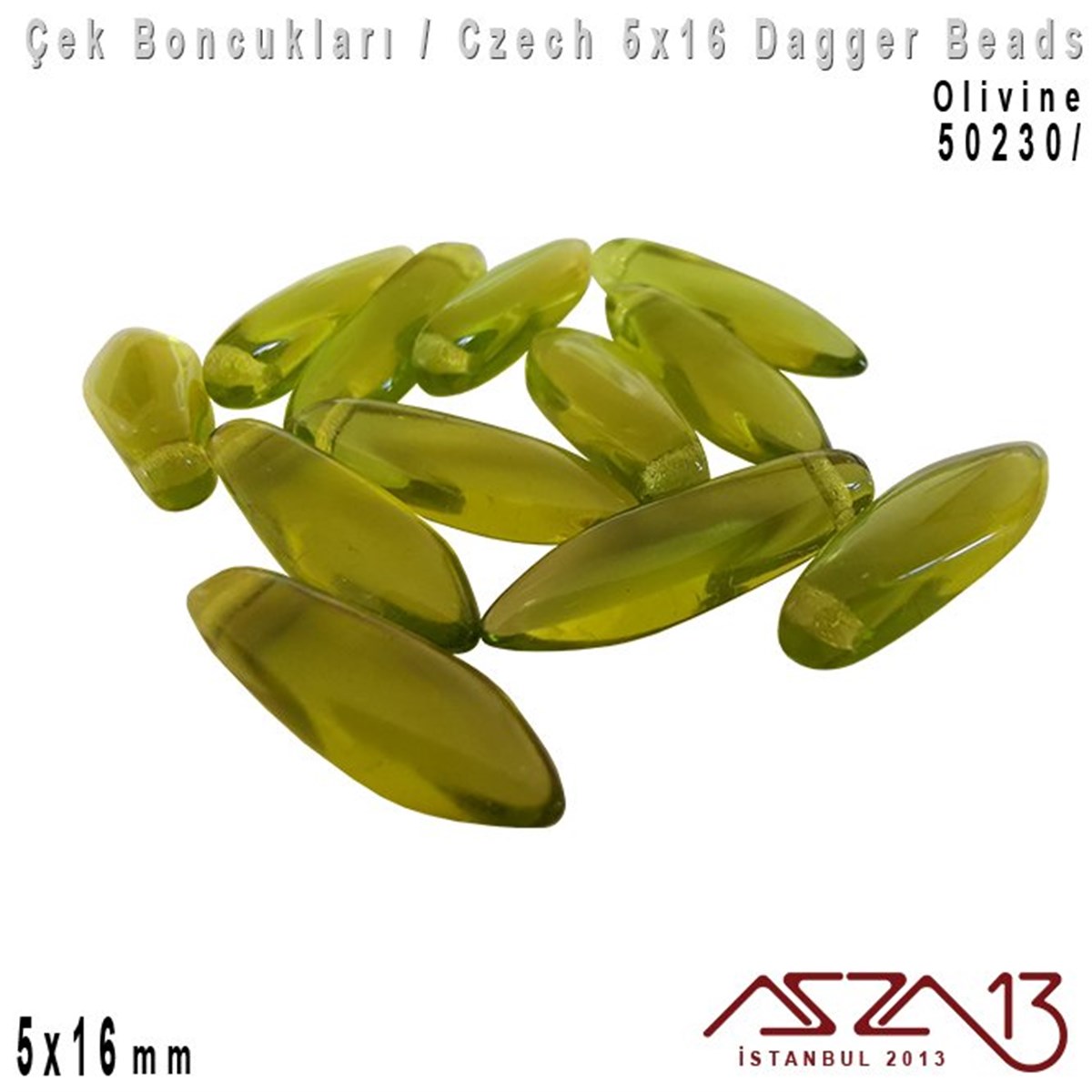 Dagger BoncukÇek BoncuklarıMarkasızDagger Boncuk - 5x16 mm - 50230* / 12 Adet
