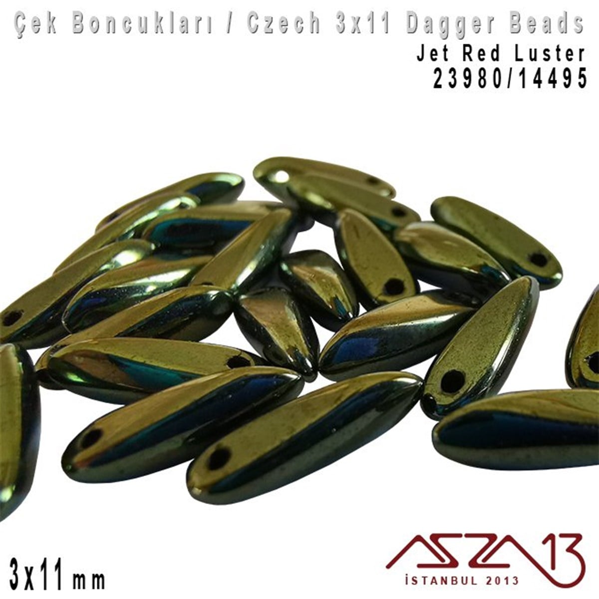 Dagger BoncukÇek BoncuklarıMarkasızDagger Boncuk - 3x11 mm - 23980*14495 / 24 Adet