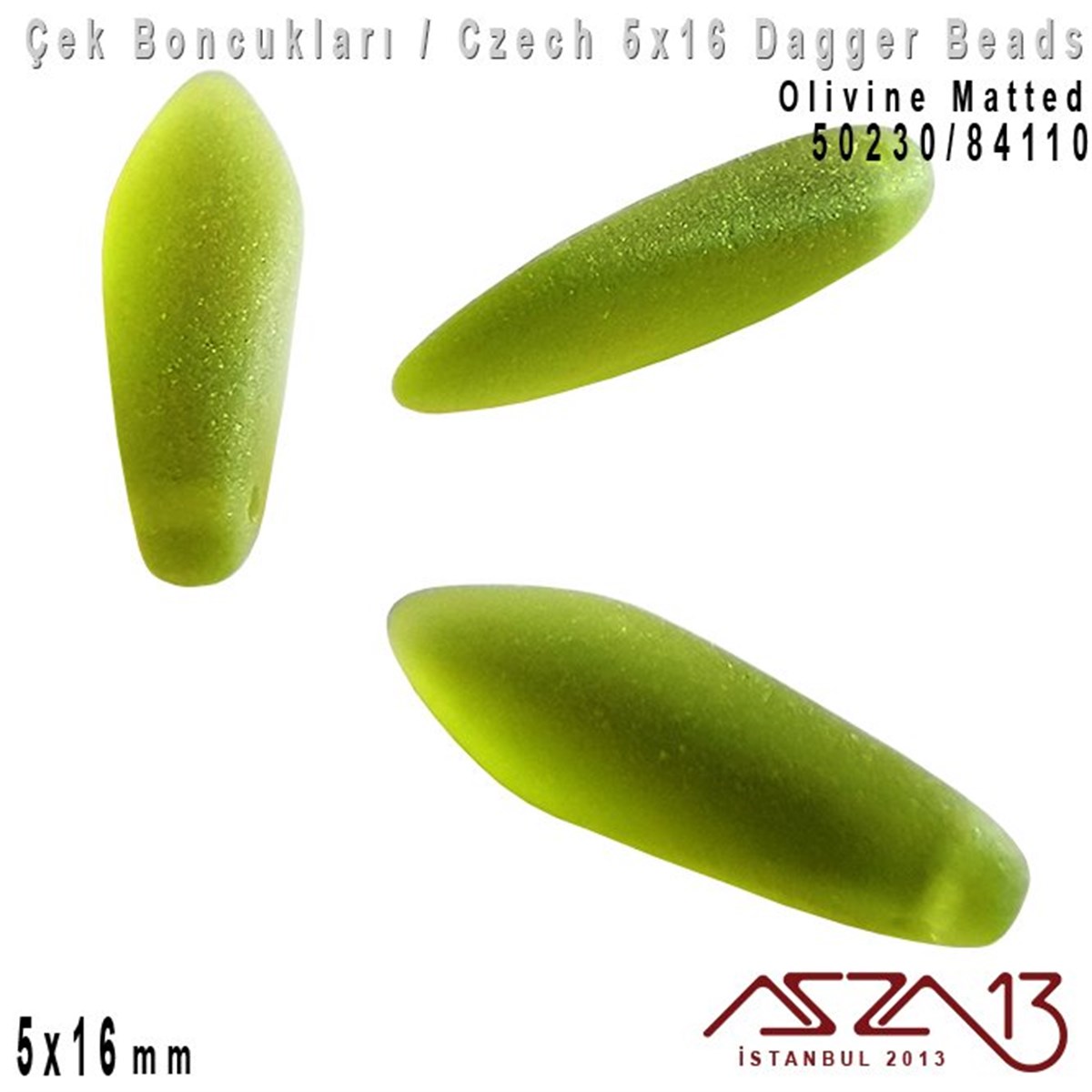 Dagger BoncukÇek BoncuklarıMarkasızDagger Boncuk - 5x16 mm - 50230*84110 / 12 Adet