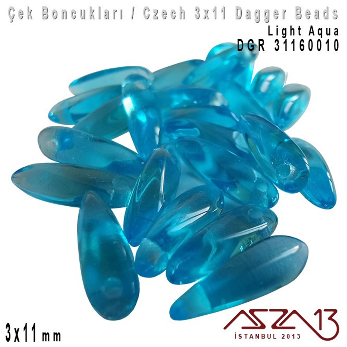 Dagger BoncukÇek BoncuklarıMarkasızDagger Boncuk - 3x11 mm - DGR*31160010 / 24 Adet