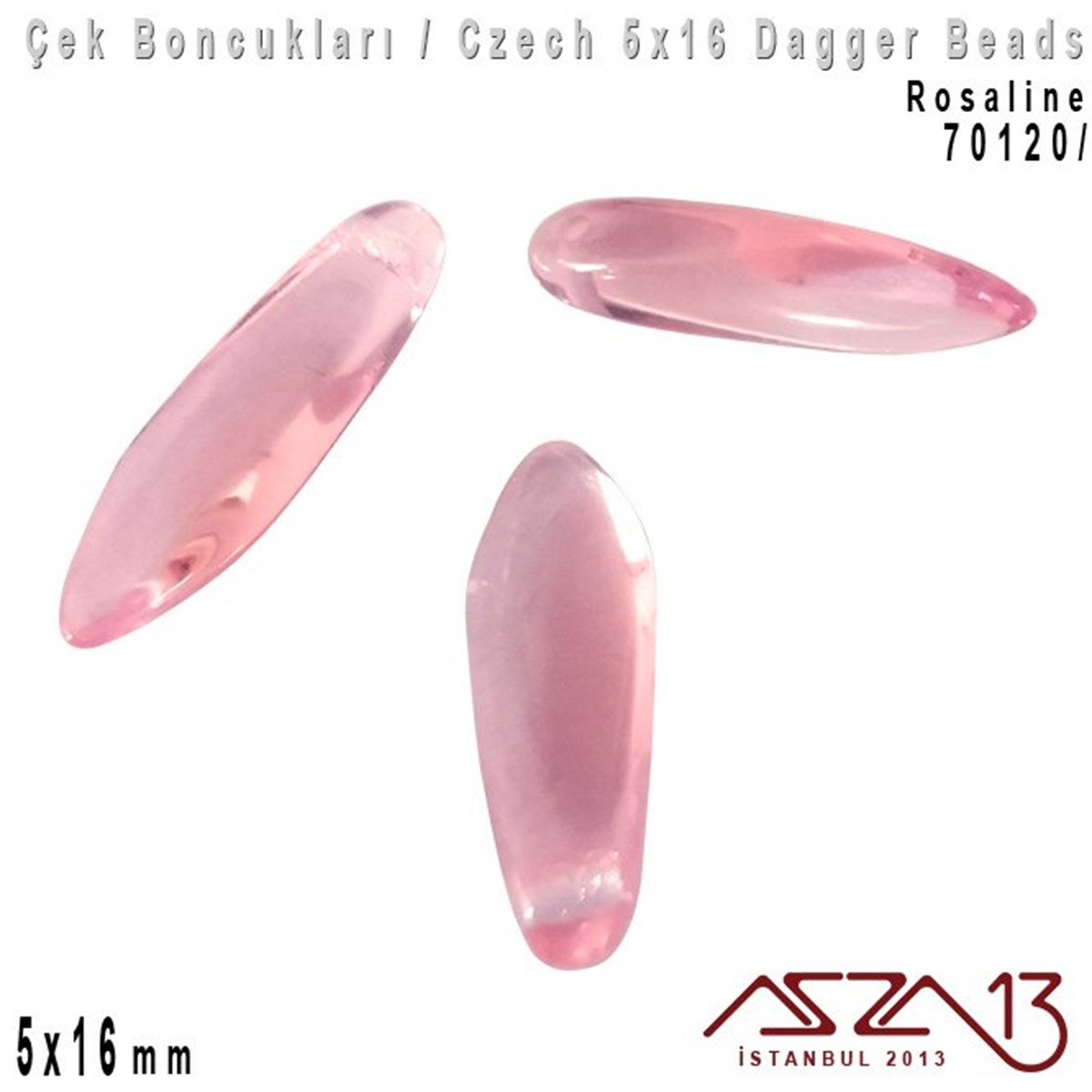 Dagger BoncukÇek BoncuklarıMarkasızDagger Boncuk - 5x16 mm - 70120* / 12 Adet