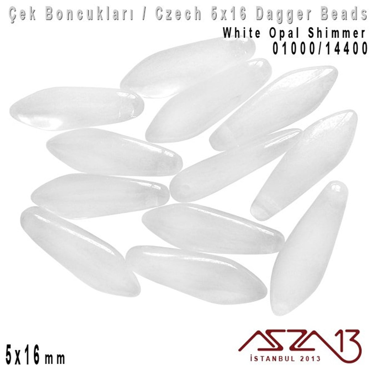 Dagger BoncukÇek BoncuklarıMarkasızDagger Boncuk - 5x16 mm - 01000*14400 / 12 Adet
