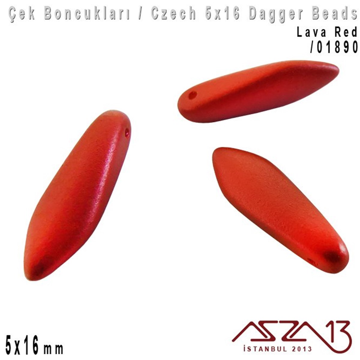 Dagger BoncukÇek BoncuklarıMarkasızDagger Boncuk - 5x16 mm - *01890 / 12 Adet