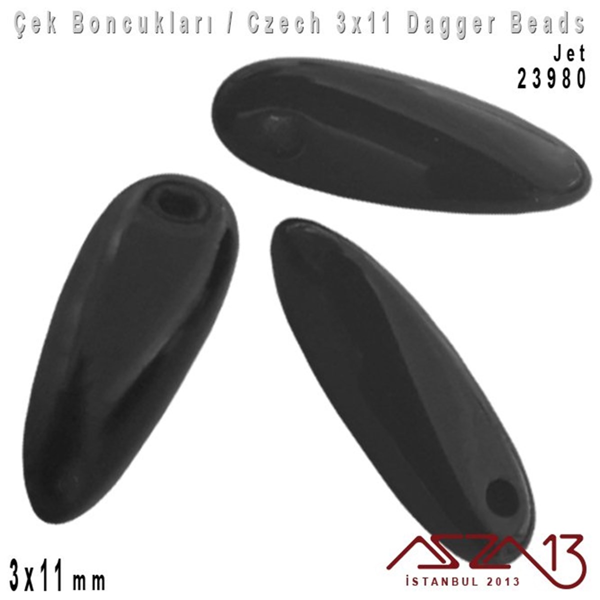 Dagger BoncukÇek BoncuklarıMarkasızDagger Boncuk - 3x11 mm - 23980* / 24 Adet