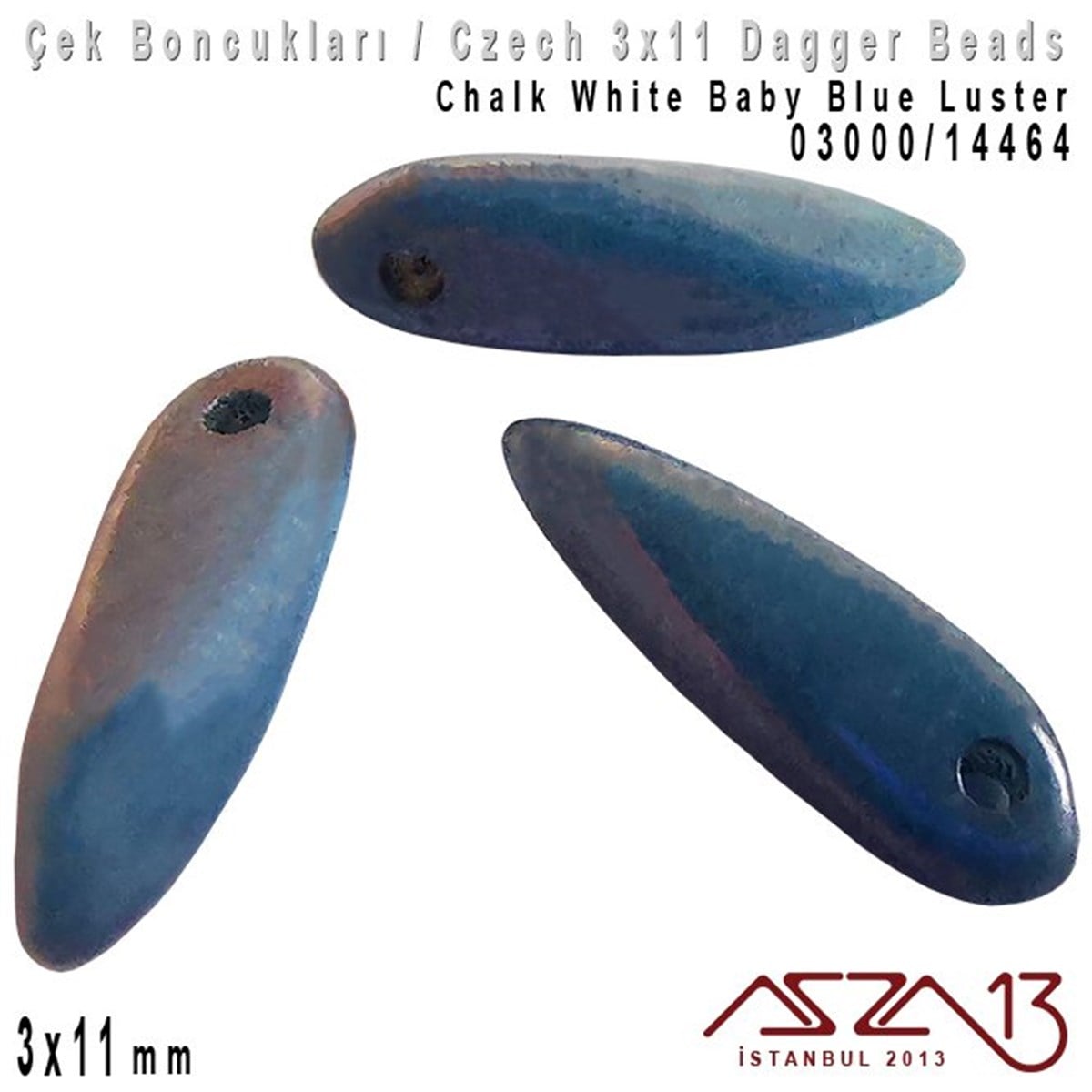 Dagger BoncukÇek BoncuklarıMarkasızDagger Boncuk - 3x11 mm - 03000*14464 / 24 Adet