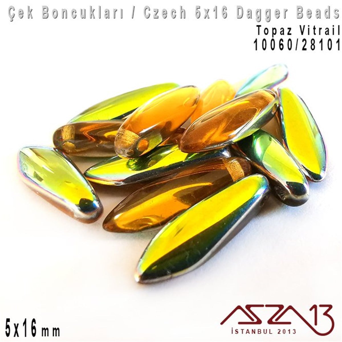 Dagger BoncukÇek BoncuklarıMarkasızDagger Boncuk - 5x16 mm - 10060*28101 / 12 Adet