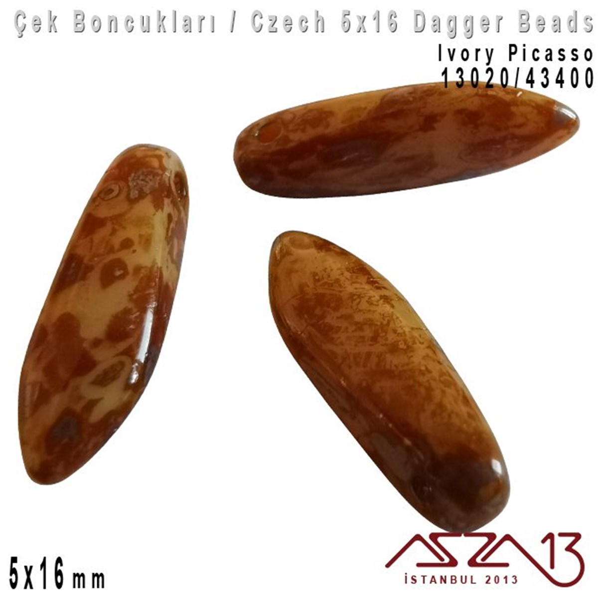 Dagger BoncukÇek BoncuklarıMarkasızDagger Boncuk - 5x16 mm - 13020*43400 / 12 Adet