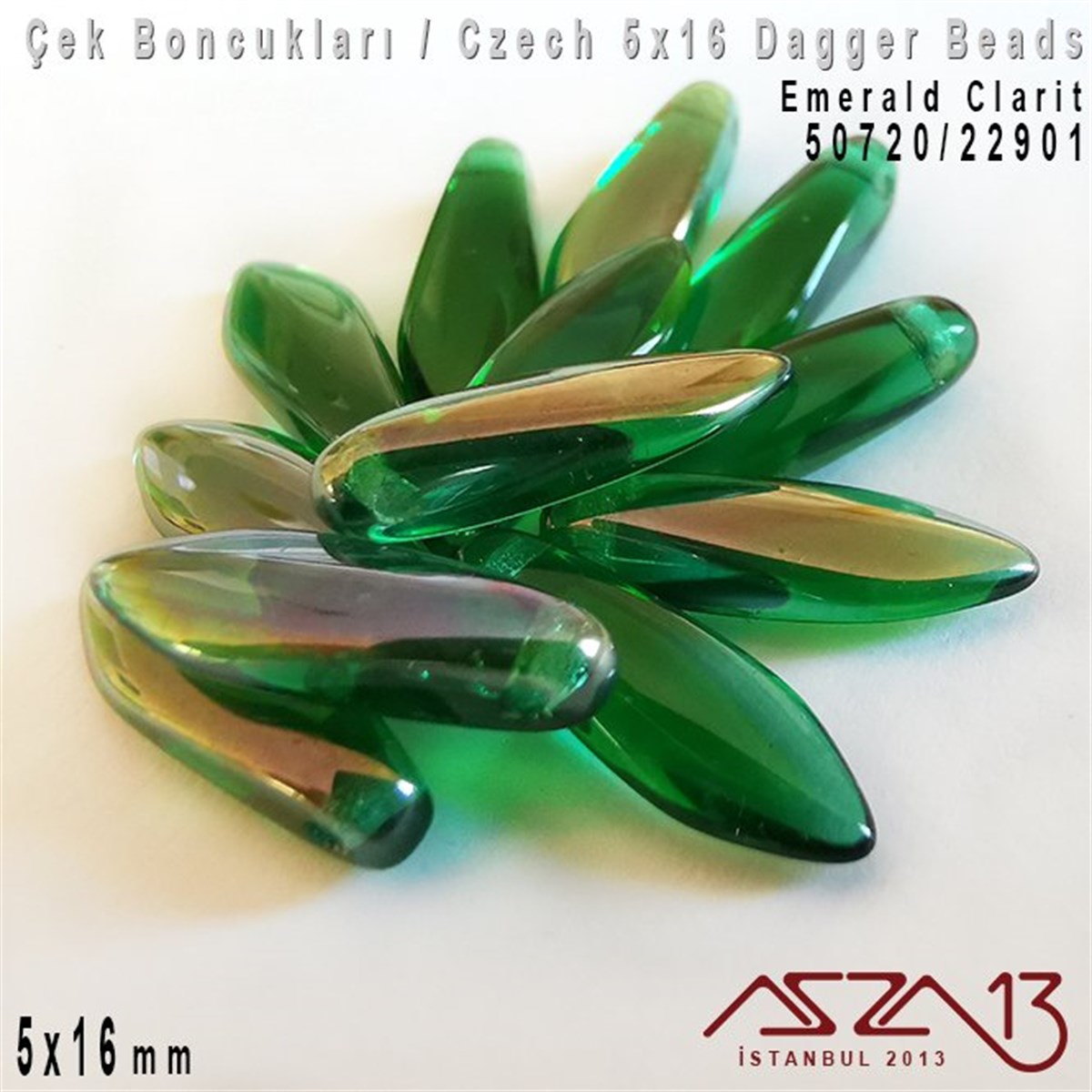 Dagger BoncukÇek BoncuklarıMarkasızDagger Boncuk - 5x16 mm - 50720*22901 / 12 Adet