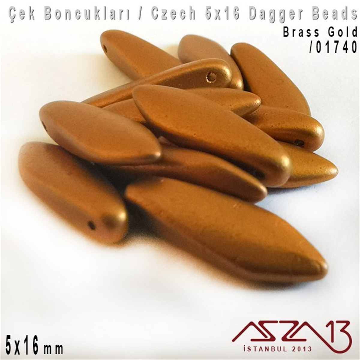 Dagger BoncukÇek BoncuklarıMarkasızDagger Boncuk - 5x16 mm - *01740 / 12 Adet