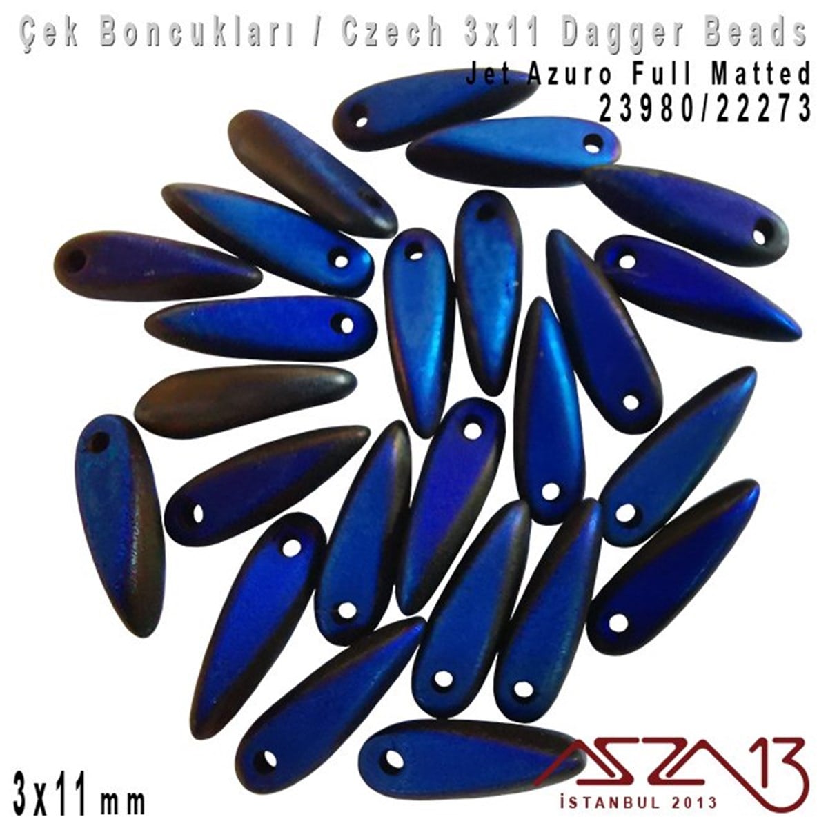Dagger BoncukÇek BoncuklarıMarkasızDagger Boncuk - 3x11 mm - 23980*22273 / 24 Adet