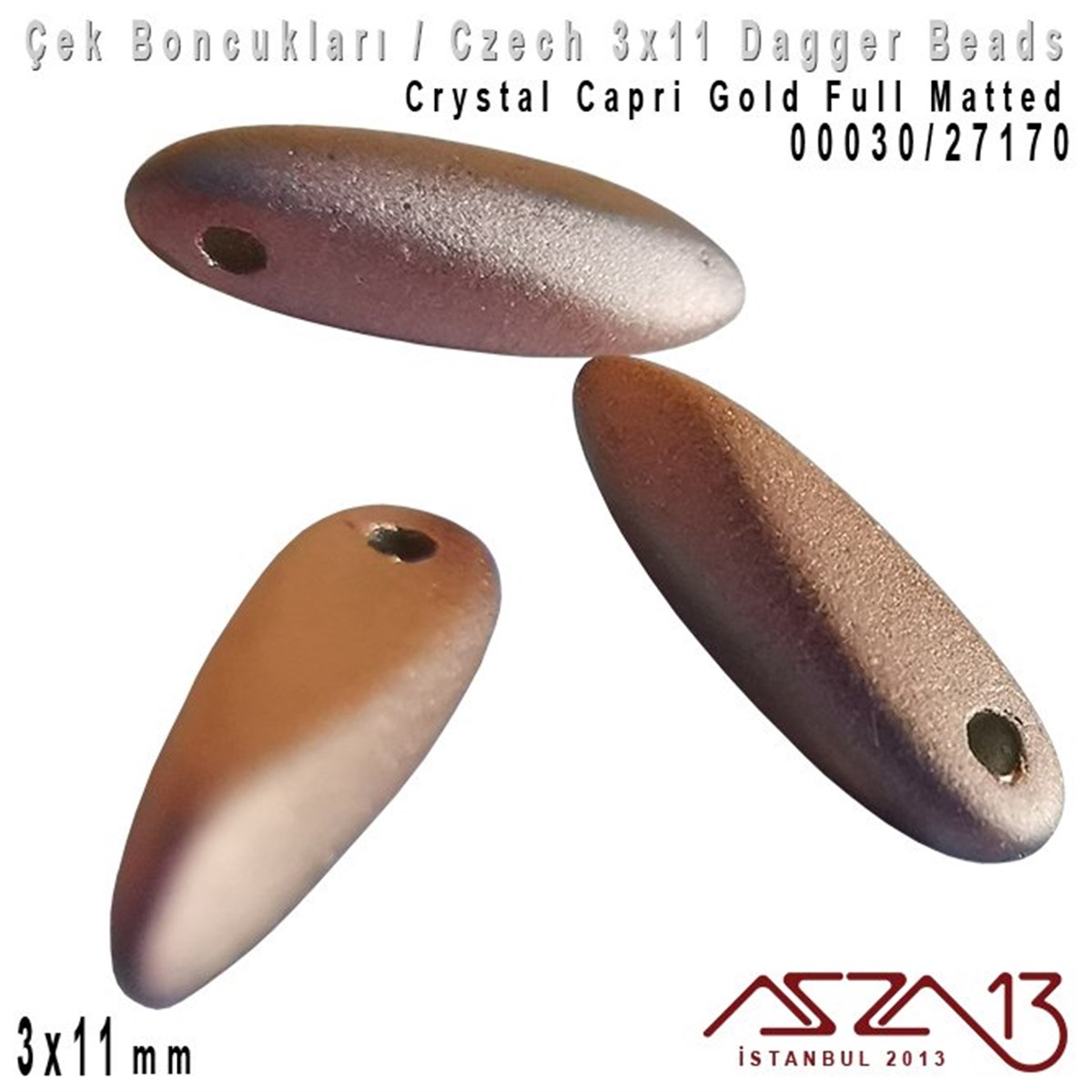 Dagger BoncukÇek BoncuklarıMarkasızDagger Boncuk - 3x11 mm - 00030*27170 / 24 Adet