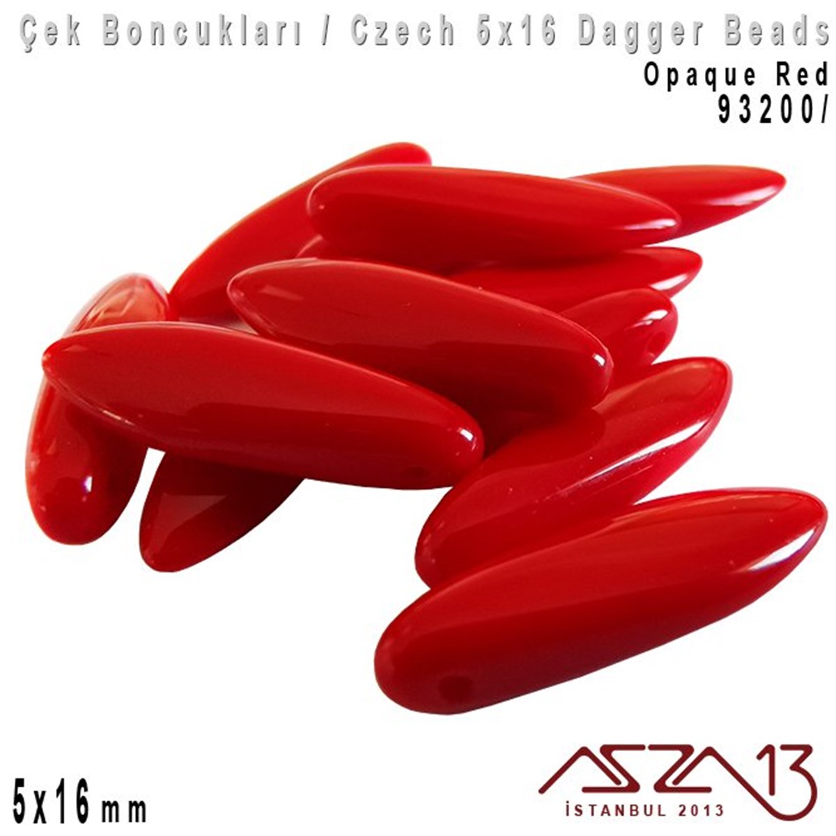 Dagger BoncukÇek BoncuklarıMarkasızDagger Boncuk - 5x16 mm - 93200* / 12 Adet
