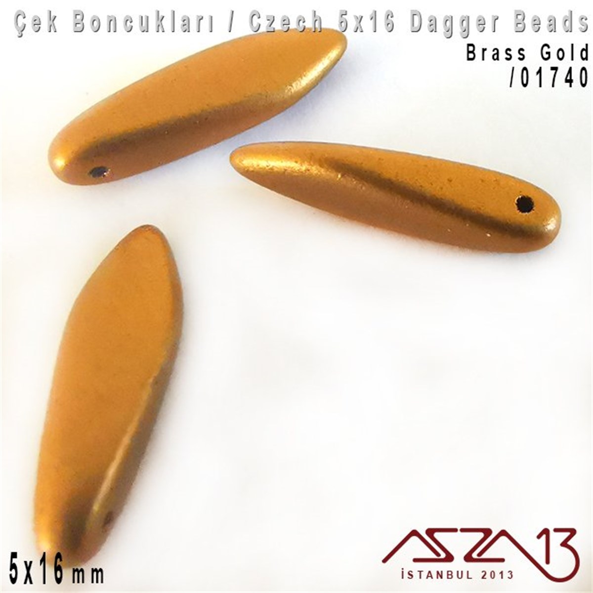 Dagger BoncukÇek BoncuklarıMarkasızDagger Boncuk - 5x16 mm - *01740 / 12 Adet