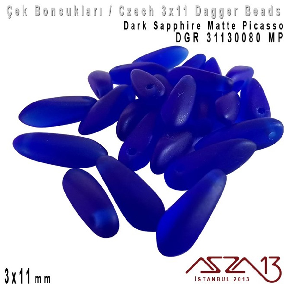 Dagger BoncukÇek BoncuklarıMarkasızDagger Boncuk - 3x11 mm - DGR*31130080MP / 24 Adet