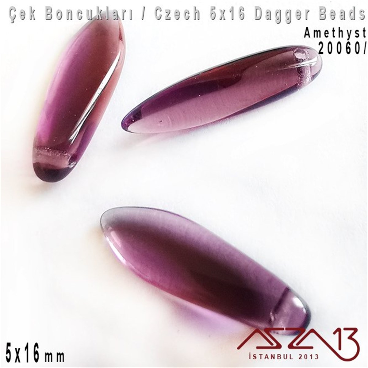 Dagger BoncukÇek BoncuklarıMarkasızDagger Boncuk - 5x16 mm - 20060* / 12 Adet