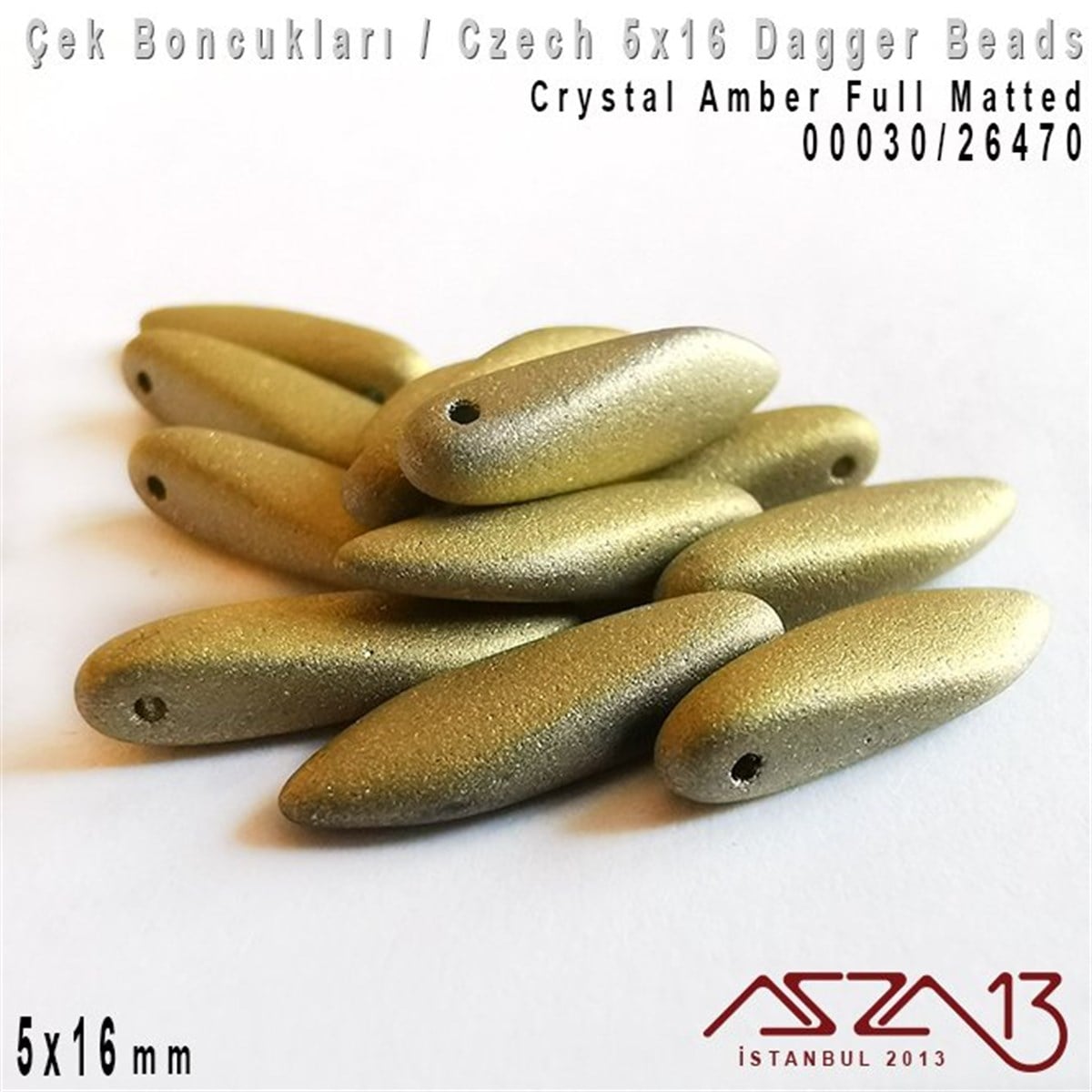 Dagger BoncukÇek BoncuklarıMarkasızDagger Boncuk - 5x16 mm - 00030*26470 / 12 Adet