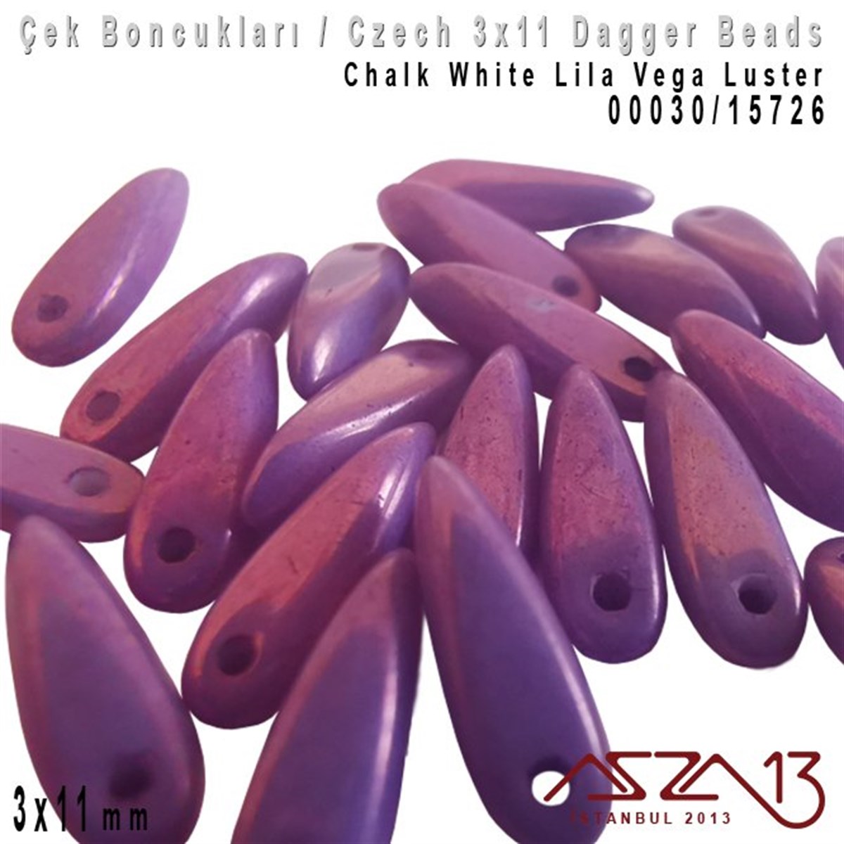 Dagger BoncukÇek BoncuklarıMarkasızDagger Boncuk - 3x11 mm - 03000*15726 / 24 Adet