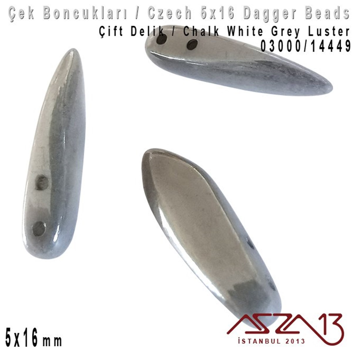 Dagger BoncukÇek BoncuklarıMarkasızDagger Boncuk - 5x16 mm - 03000*14449 / 12 Adet