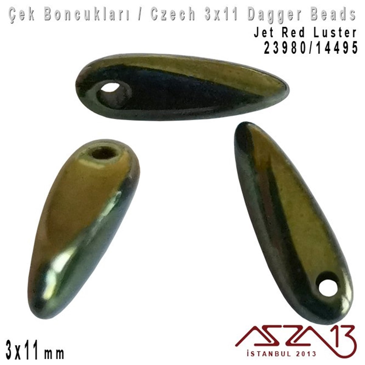 Dagger BoncukÇek BoncuklarıMarkasızDagger Boncuk - 3x11 mm - 23980*14495 / 24 Adet