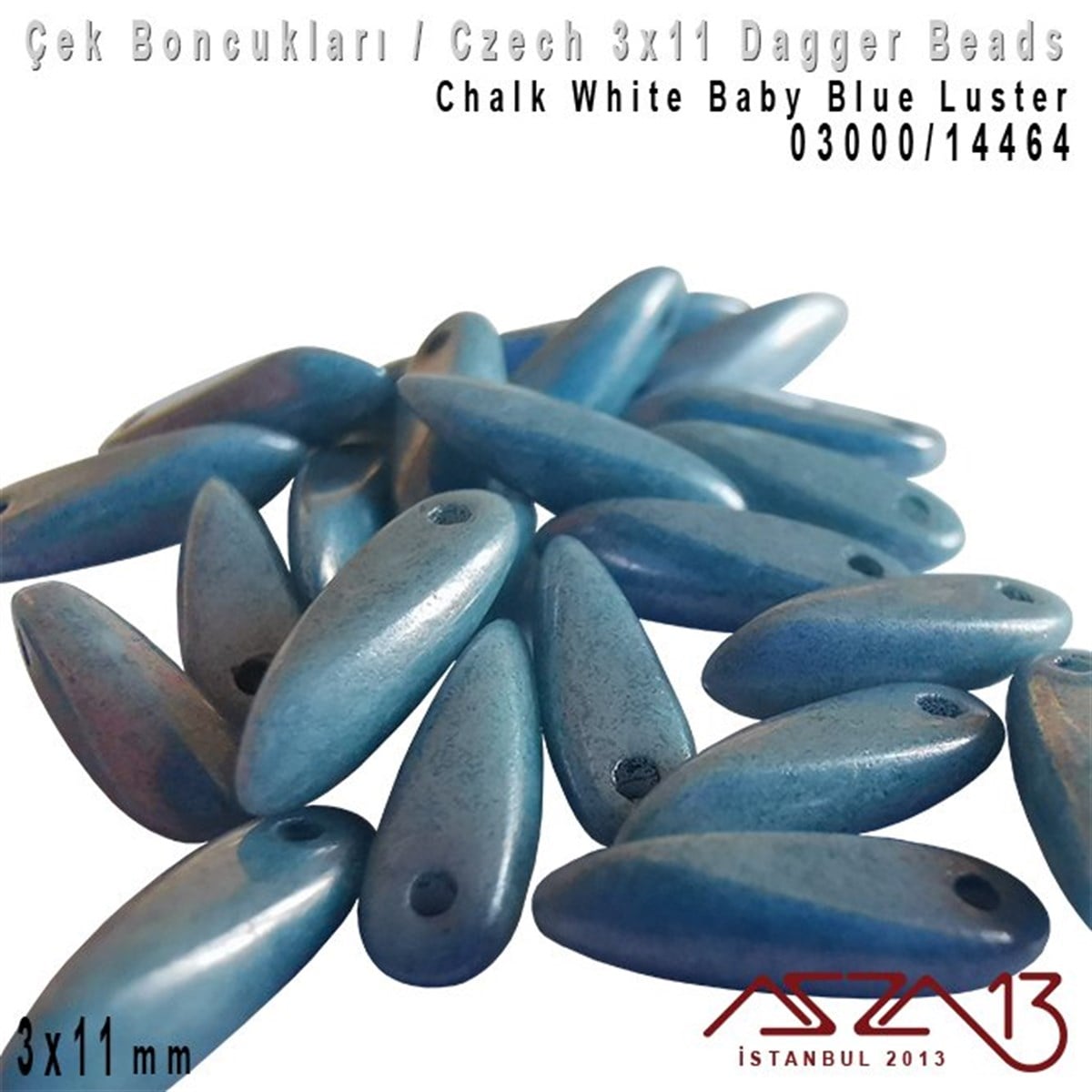 Dagger BoncukÇek BoncuklarıMarkasızDagger Boncuk - 3x11 mm - 03000*14464 / 24 Adet