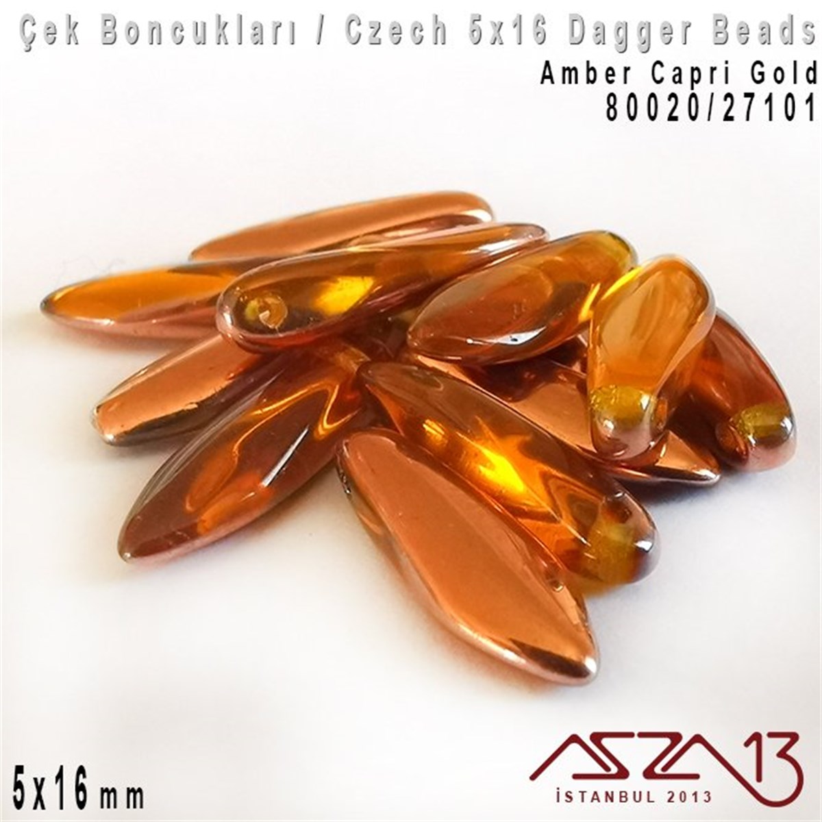 Dagger BoncukÇek BoncuklarıMarkasızDagger Boncuk - 5x16 mm - 80020*27101 / 12 Adet